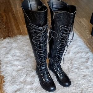 Thigh High Combat Boots 🖤